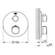 Grohe Thermostat-Brausebatterie GROHTHERM Fertigmontageset für Rapido SmartBox (35600) chrom-1