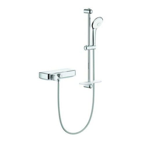 Grohe Thermostat-Brausebatterie-Set Grohtherm SmartControl 1/2", mit Brausegarnitur 60cm, chrom