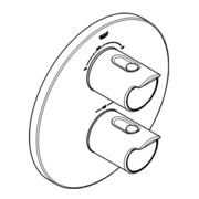 Grohe Thermostat GROHTHERM 2000 für Wanne oder Dusche mit mehr als einer Brause chrom-4