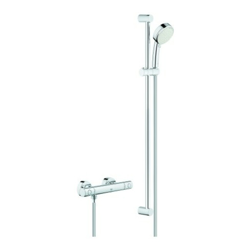 Grohe THM-B-S Grohtherm 800 Cosmopolitan 1/2", mit Brausegarnitur 90cm, chrom