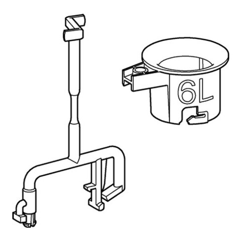Grohe Tige de traction 43306 pour servomoteur dans réservoir GD2