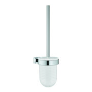 Grohe Ensemble brosse WC Essentials Cube mural, fixation cachée, chrome