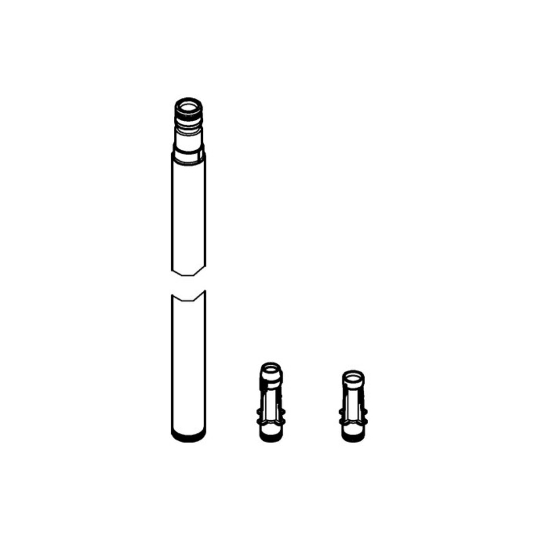 Grohe Tuyau de douche de rechange 15 cm plus court que l'original, chrome