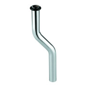 Grohe Tuyau de rinçage pour urinoir 20 cm, Ø 1,8 cm, MS, chrome, coudé 4 cm