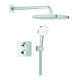 Grohe Unterputz-Duschsystem Grohtherm 103995 eckig 2 ASV für Duschrahmen Mono chrom-1