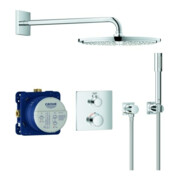 Grohe Unterputz-Duschsystem Grohtherm chr, m UP-Thermostat, Brausearm 42,2cm