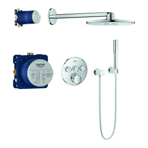 Grohe Unterputz-Duschsystem Grohtherm Smartcontrol mit UP-Thermostat, chrom