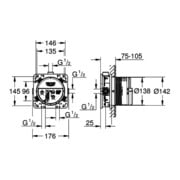 Grohe Unterputz-Universal-Einbaukörper Rapido SmartBox, DN 15 chrom-1