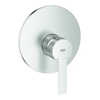 Grohe UP-Brause-Einhebelmischer Fertigmontageset Lineare Supersteel