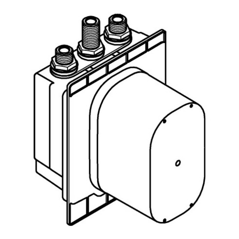 Grohe UP-Einbaukörper Eurosmart CE m therm. Mischer, 6 V Li-Batterie, f Br.