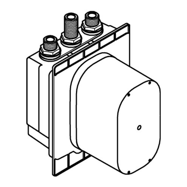 Grohe UP-Einbaukörper Eurosmart CE m therm. Mischer, 6 V Li-Batterie, f Br.