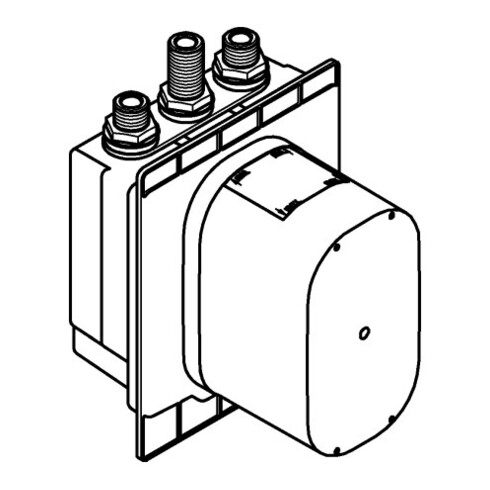 Grohe UP-Einbaukörper Eurosmart CE m therm. Mischer, 6 V Li-Batterie, f Br.