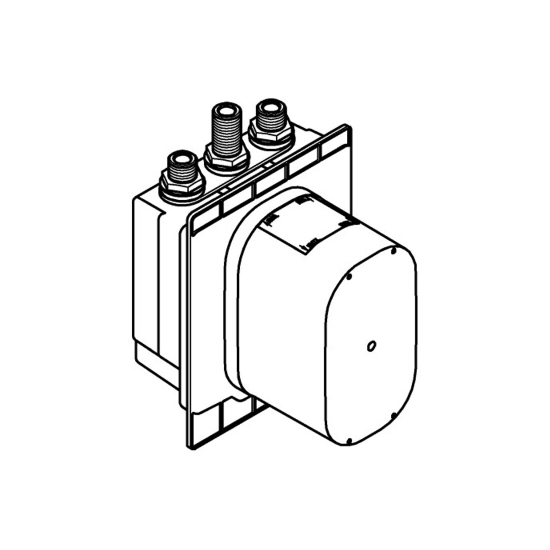 Grohe UP-Einbaukörper Eurosmart CE m therm. Mischer, 6 V Li-Batterie, f Br.