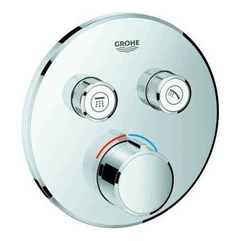 Grohe Fertigmontageset Smartcontrol vc, digi. Mischer, m 2 Absperrvtl., rd.