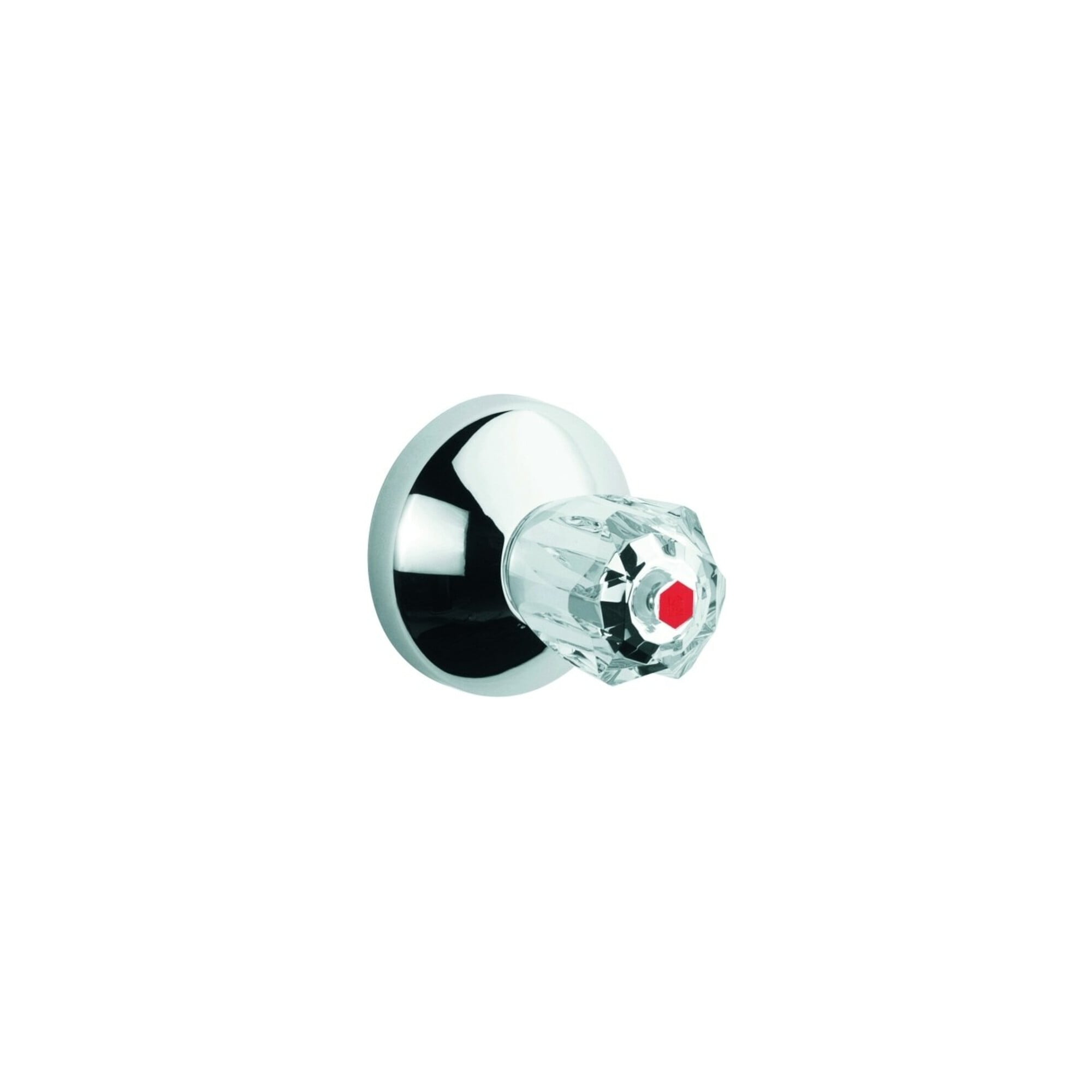Grohe UP-Ventil-Oberbau Atlanta 19831 T:20-80mm Brillant-Griff Mark. rot chrom