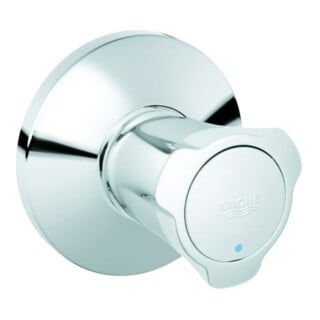 Grohe UP-Ventil-Oberbau Costa Markierung blau, chrom, mit Schubrosette