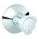Grohe UP-Ventil-Oberbau Costa Markierung rot, chrom, mit Schubrosette-1