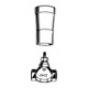 Grohe UP-Ventil-Unterteil vormontiertes Oberteil 3/4", mit Gewindeanschluss-1