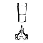 Grohe UP-Ventil-Unterteil vormontiertes Oberteil 3/4", mit Gewindeanschluss