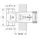 Grohe UP-Ventil-Unterteil vormontiertes Oberteil 3/4", mit Gewindeanschluss-5