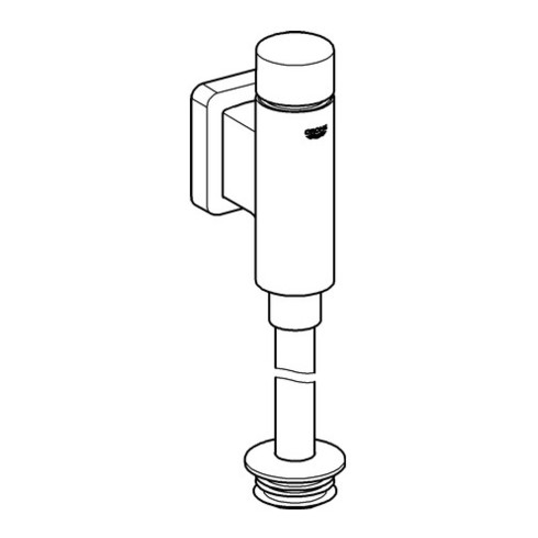 Grohe Urinal-Druckspüler DN 15, ohne Vorabsperrung chrom