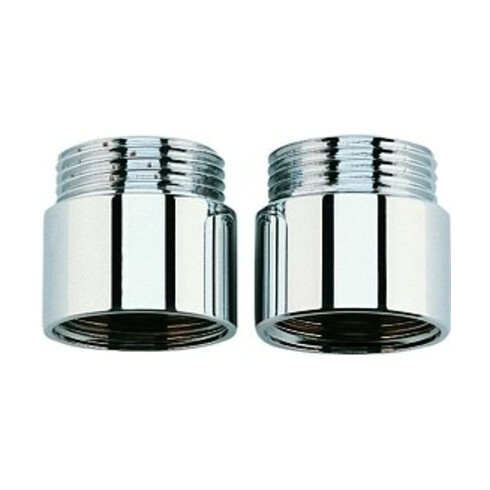 Grohe Verlängerung 07130 20mm DN20 für Wandbatterien 1/2" 2 Stück chrom