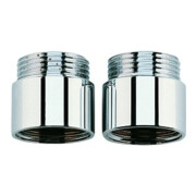 Grohe Verlängerung 07130 20mm DN20 für Wandbatterien 1/2" 2 Stück chrom