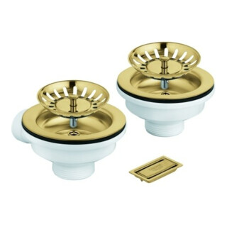 Grohe Vidage d'évier 40997 1 bac sans excentrique cool sunrise brossé