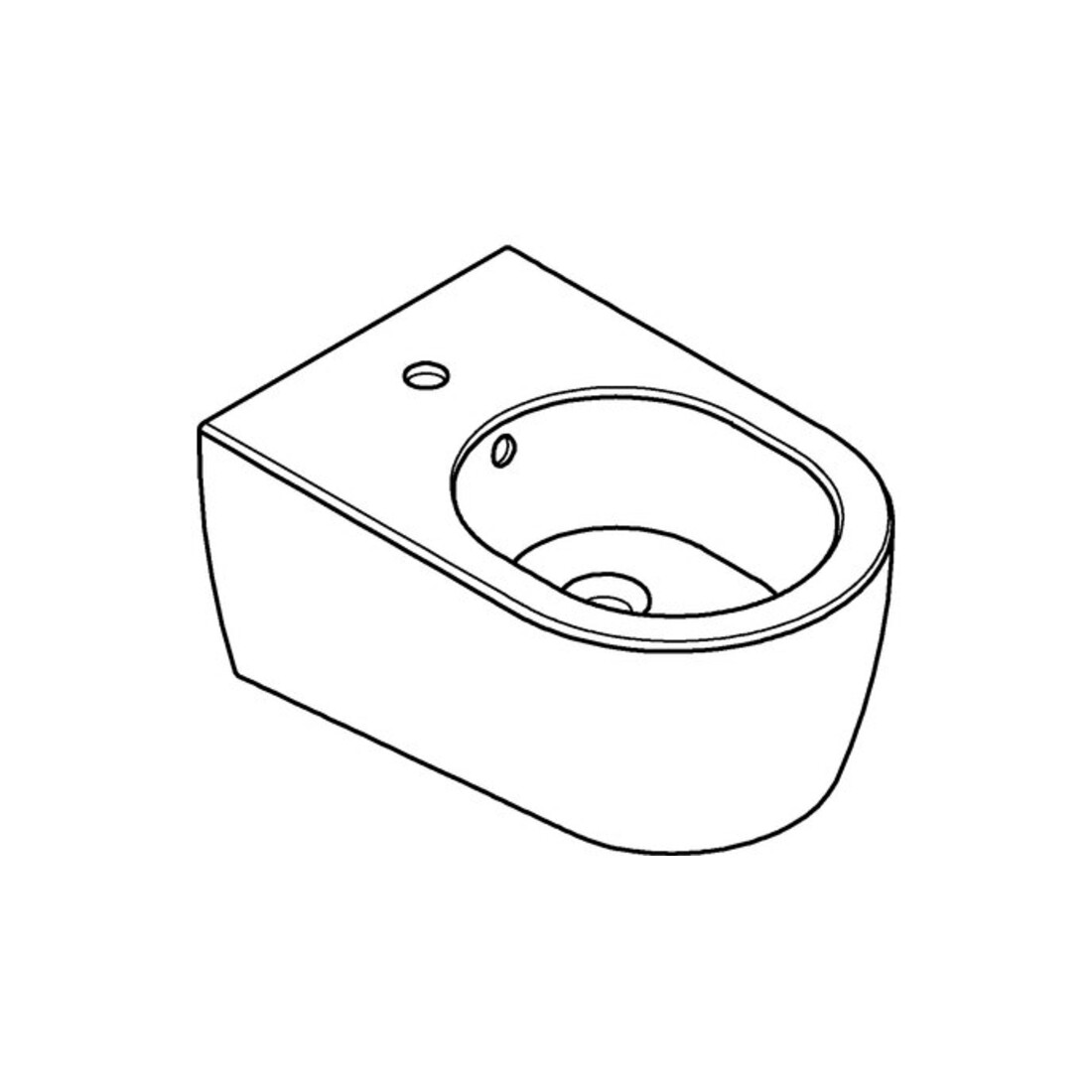 Grohe Wand-Bidet Essence Keramik alp-we PureGuard, 1 HL mit Überlauf