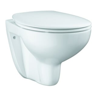 Grohe Wand-WC, Tiefspüler Set Bau Keramik alp-we, randlos, Abg. waag., mit Deckel