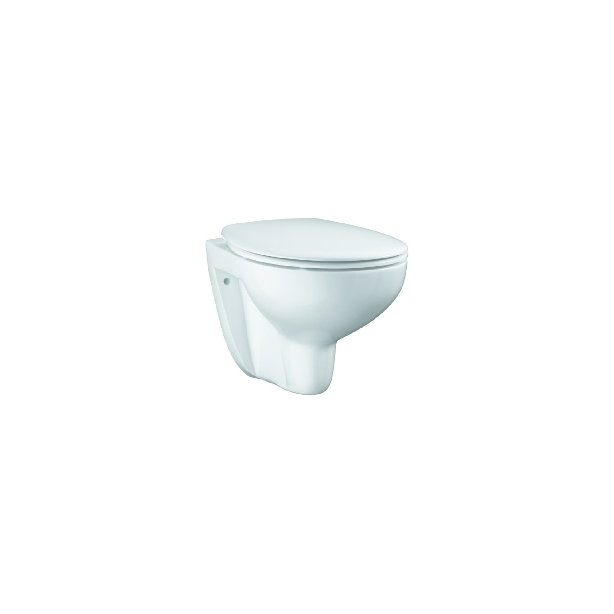 Grohe Wand-WC, Tiefspüler Set Bau Keramik alp-we, randlos, Abg. waag., mit Deckel