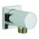 Grohe Wandanschlussbogen Rainshower 1/2", eckige Rosette, chrom-1