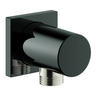 Grohe Wandanschlussbogen Rainshower 1/2", eckige Rosette, hard graphite