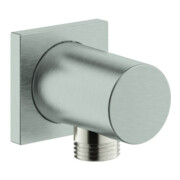 Grohe Wandanschlussbogen Rainshower 1/2", eckige Rosette, supersteel