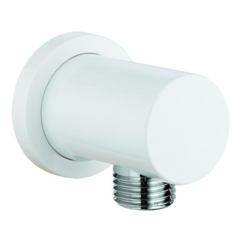 Grohe Wandanschlussbogen Rainshower 1/2", runde Rosette, moon white