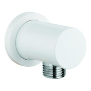 Grohe Wandanschlussbogen Rainshower 1/2", runde Rosette, moon white