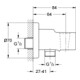 Grohe Wandanschlussbogen RELEXA mit Wandbrausehalter chrom-4