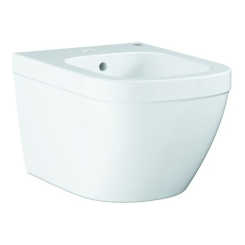 Grohe Wandbidet Euro Keramik alpinweiß, 1 Hahnloch mit Überlauf