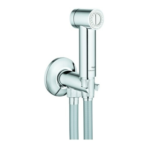 Grohe Wandhalterset Rainshower Aqua mit Absperrventil, 1 Strahlart, chrom
