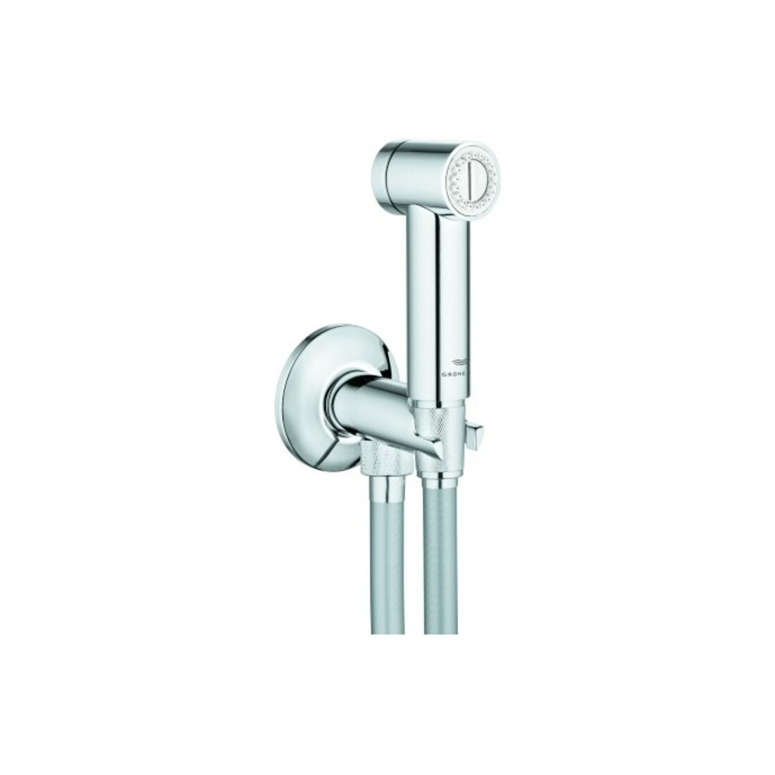 Grohe Wandhalterset Rainshower Aqua mit Brauseschlauch, 1 Strahlart, chrom
