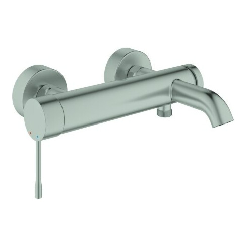 Grohe Wannen-Einhebelmischer Essence 1/2", Wandmontage, supersteel