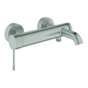 Grohe Wannen-Einhebelmischer Essence 1/2", Wandmontage, supersteel