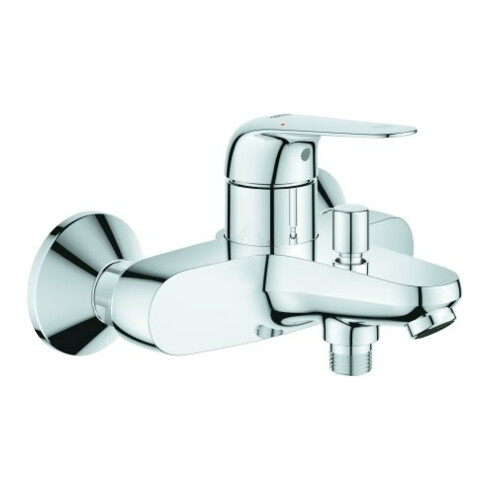Grohe Wannen-Einhebelmischer Euroeco 1/2", Wandmontage, chrom