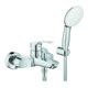 Grohe Wannen-Einhebelmischer Eurosmart 1/2", m Brausegarnitur, Wandmontage, chrom-1