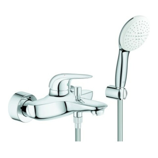 Grohe Wannen-Einhebelmischer Eurostyle 1/2", m BrG, ges Heb, Wd-mont., ch