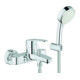 Grohe Wannen-Einhebelmischer Eurostyle C chrom, mit Brausegarnitur-1