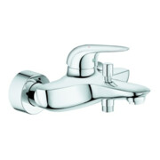 Grohe Wannen-Einhebelmischer Eurostyle chr, geschl. Metal-Hebelgr., Wandmontage