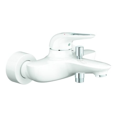 Grohe Wannen-Einhebelmischer Eurostyle m w, Wand, offener-Metall-Hebelgriff