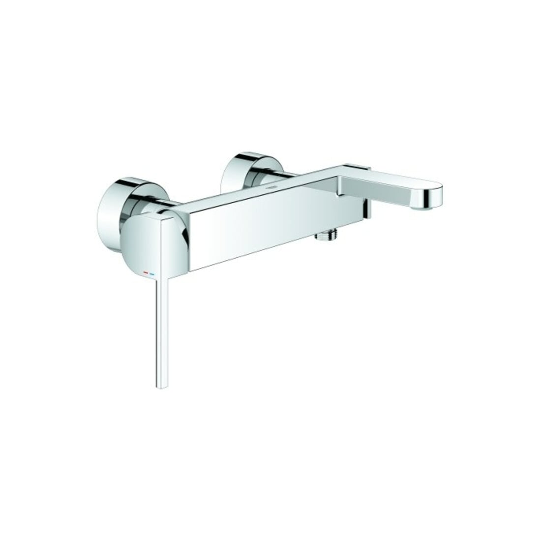 Grohe Wannen-Einhebelmischer PLUS chrom, Laminarstrahlregler, Wandmontage