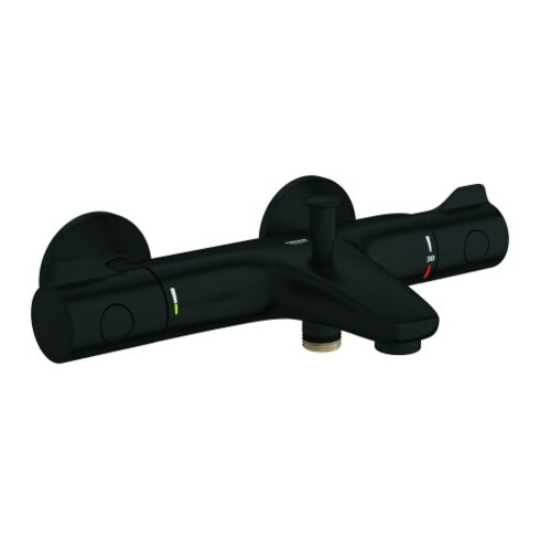 Grohe Wannen-Thermostat Grohtherm 800 1/2", Wandmontage, matt black